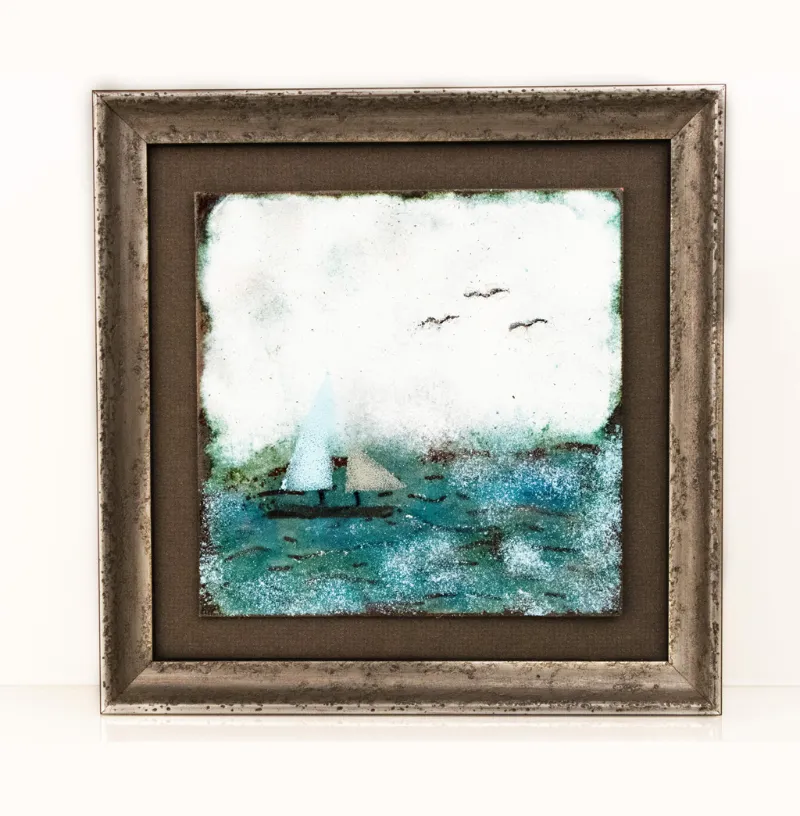 Enamel panel by Caroline Ingram