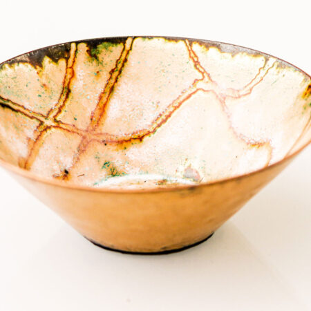 Candy Trails Enamel Bowl
